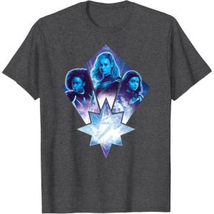 imageMarvel Studios The Marvels Photon Captain Marvel Ms Marvel TShirtDark Heather Grey