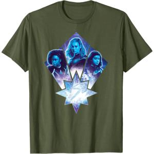 imageMarvel Studios The Marvels Photon Captain Marvel Ms Marvel TShirtOlive Green