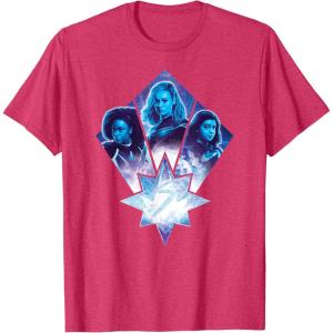 imageMarvel Studios The Marvels Photon Captain Marvel Ms Marvel TShirtRed Heather