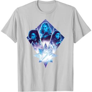 imageMarvel Studios The Marvels Photon Captain Marvel Ms Marvel TShirtSilver Grey