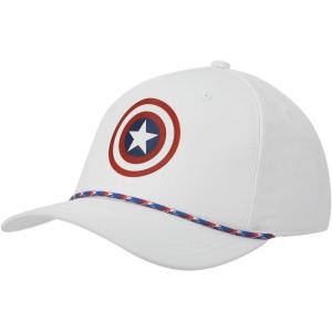 imageMarvel Universe Captain America Shield Adult White Elite Flex Snapback Hat