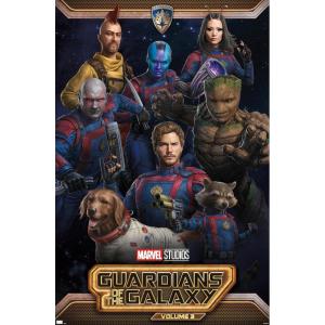 imageTrends International Marvel Guardians of the Galaxy Vol 3  Group Wall Poster 34L x 224W Premium Unframed Version