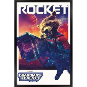 imageTrends International Marvel Guardians of the Galaxy Vol 3  Rocket One Sheet Wall Poster 34L x 224W Premium Unframed VersionBlack Framed Version