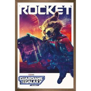 imageTrends International Marvel Guardians of the Galaxy Vol 3  Rocket One Sheet Wall Poster 34L x 224W Premium Unframed VersionBronze Framed Version