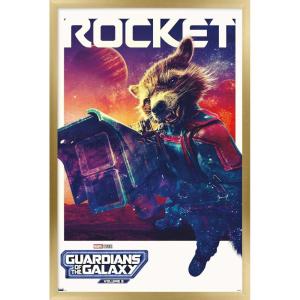 imageTrends International Marvel Guardians of the Galaxy Vol 3  Rocket One Sheet Wall Poster 34L x 224W Premium Unframed VersionGold Framed Version