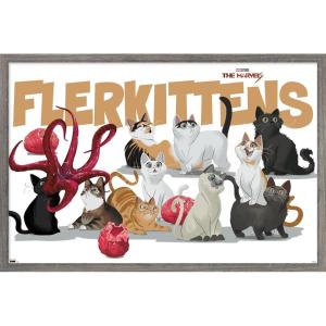 imageTrends International Marvel The Marvels  Flerkittens Wall Poster 34L x 224W Premium Unframed VersionBarnwood Framed Version
