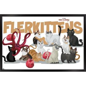 imageTrends International Marvel The Marvels  Flerkittens Wall Poster 34L x 224W Premium Unframed VersionBlack Framed Version