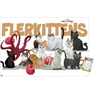 imageTrends International Marvel The Marvels  Flerkittens Wall Poster 34L x 224W Premium Unframed VersionPoster  Mount Bundle