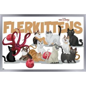 imageTrends International Marvel The Marvels  Flerkittens Wall Poster 34L x 224W Premium Unframed VersionSilver Framed Version