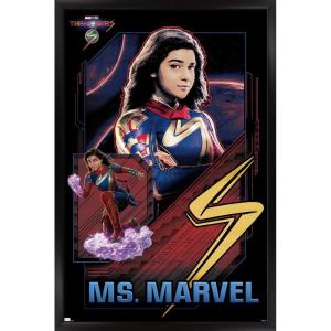 imageTrends International Marvel The Marvels  Ms Marvel Wall Poster 34L x 224W Premium Unframed VersionBlack Framed Version