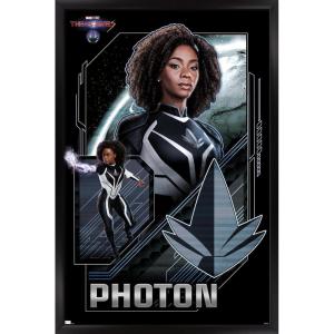 imageTrends International Marvel The Marvels  Photon Wall Poster 34L x 224W Premium Unframed VersionBlack Framed Version