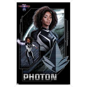imageTrends International Marvel The Marvels  Photon Wall Poster 34L x 224W Premium Unframed VersionWhite Framed Version
