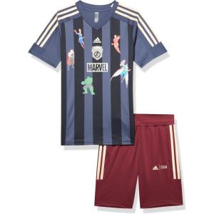 imageadidas boys Marvel Avengers Tshirt SetShadow NavyInkWonder Gold Metallic