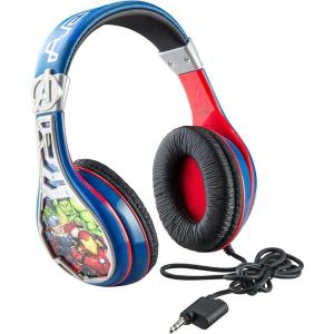 imageeKids Avengers Headphones for Kids Wired Headphones for School Home or Travel Tangle Free Stereo Earphones with Volume Control 35mm Jack For Fans of Avengers Merchandise