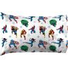 imageJay Franco Kids Sheet Set with Fitted Flat Sheets ampamp Pillow Cover  UltraSoft Bedding with Pillowcase for Room Decor White  Avengers 4 Piece QueenWhite  Avengers