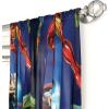 imageJay Franco Kids Window Drapes  4 Piece Curtain Set Includes 2 Tiebacks Beautiful Bedding Room Dcor and Easy Set Up Blue  Avengers 63 Inch