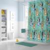 imageJay Franco Marvel Avengers Assembled Shower Curtain ampamp Easy Care Fabric Kids Bath Curtain Official Marvel ProductTeal  Bluey