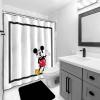 imageJay Franco Marvel Avengers Assembled Shower Curtain ampamp Easy Care Fabric Kids Bath Curtain Official Marvel ProductWhite  Mickey Mouse