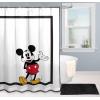 imageJay Franco Marvel Avengers Assembled Shower Curtain ampamp Easy Care Fabric Kids Bath Curtain Official Marvel ProductWhite  Mickey Mouse