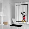 imageJay Franco Marvel Avengers Assembled Shower Curtain ampamp Easy Care Fabric Kids Bath Curtain Official Marvel ProductWhite  Mickey Mouse