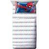 imageJay Franco Marvel Avengers Fighting Team 5 Piece Queen Bed Set  Includes Reversible Comforter ampamp Sheet Set Bedding  Super Soft Fade Resistant Microfiber Official Marvel ProductBlue  Spiderman