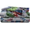 imageJay Franco Marvel Avengers Fighting Team 5 Piece Queen Bed Set  Includes Reversible Comforter ampamp Sheet Set Bedding  Super Soft Fade Resistant Microfiber Official Marvel ProductAvengers