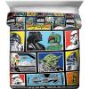imageJay Franco Marvel Avengers Fighting Team 5 Piece Queen Bed Set  Includes Reversible Comforter ampamp Sheet Set Bedding  Super Soft Fade Resistant Microfiber Official Marvel ProductMulti  Star Wars