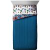 imageJay Franco Marvel Avengers Fighting Team 5 Piece Queen Bed Set  Includes Reversible Comforter ampamp Sheet Set Bedding  Super Soft Fade Resistant Microfiber Official Marvel ProductMulti  Avengers