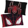 imageJay Franco Marvel Avengers Halo 2 Pack Pillowcase  DoubleSided Kids Super Soft Bedding Features Captain America Hulk Iron Man ampamp SpidermanBlack  Miles Morales