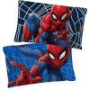 imageJay Franco Marvel Avengers Halo 2 Pack Pillowcase  DoubleSided Kids Super Soft Bedding Features Captain America Hulk Iron Man ampamp SpidermanBlue  Spiderman