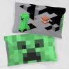imageJay Franco Marvel Avengers Halo 2 Pack Pillowcase  DoubleSided Kids Super Soft Bedding Features Captain America Hulk Iron Man ampamp SpidermanGreen  Minecraft