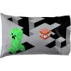 imageJay Franco Marvel Avengers Halo 2 Pack Pillowcase  DoubleSided Kids Super Soft Bedding Features Captain America Hulk Iron Man ampamp SpidermanGreen  Minecraft