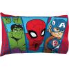 imageJay Franco Marvel Avengers Halo 2 Pack Pillowcase  DoubleSided Kids Super Soft Bedding Features Captain America Hulk Iron Man ampamp SpidermanMulti  Super Hero Adventures