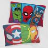 imageJay Franco Marvel Avengers Halo 2 Pack Pillowcase  DoubleSided Kids Super Soft Bedding Features Captain America Hulk Iron Man ampamp SpidermanMulti  Super Hero Adventures