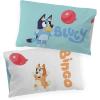 imageJay Franco Marvel Avengers Halo 2 Pack Pillowcase  DoubleSided Kids Super Soft Bedding Features Captain America Hulk Iron Man ampamp SpidermanTeal  Bluey