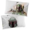 imageJay Franco Marvel Avengers Halo 2 Pack Pillowcase  DoubleSided Kids Super Soft Bedding Features Captain America Hulk Iron Man ampamp SpidermanWhite  Boba Fett
