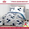 imageJay Franco Marvel Avengers Twin Size Comforter Set  5 Piece Bedding Includes Sheet Set ampamp Pillow Covers  Super Soft Cozy Bedding with Captain America Hulk Iron Man and ThorWhite  Mickey Mouse