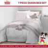 imageJay Franco Marvel Avengers Twin Size Comforter Set  5 Piece Bedding Includes Sheet Set ampamp Pillow Covers  Super Soft Cozy Bedding with Captain America Hulk Iron Man and ThorGrey  Mickey Mouse