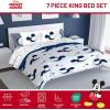 imageJay Franco Marvel Avengers Twin Size Comforter Set  5 Piece Bedding Includes Sheet Set ampamp Pillow Covers  Super Soft Cozy Bedding with Captain America Hulk Iron Man and ThorWhite  Mickey Mouse