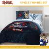 imageJay Franco Marvel Avengers Twin Size Comforter Set  5 Piece Bedding Includes Sheet Set ampamp Pillow Covers  Super Soft Cozy Bedding with Captain America Hulk Iron Man and ThorBlue  Yu Gi Oh