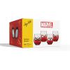 imageJoyJolt Marvel Heroes Stemless Drinking Glasses 19oz Superhero Cups ft Hulk Captain America Spiderman and Iron Man Avengers Glassware Set of 4 Marvel Gifts for Men and WomenSpiderMan