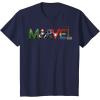 imageMarvel Avengers Character Text Portrait TShirtNavy Blue
