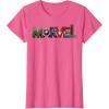imageMarvel Avengers Character Text Portrait TShirtPink Heather