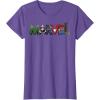imageMarvel Avengers Character Text Portrait TShirtPurple Heather