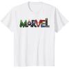 imageMarvel Avengers Character Text Portrait TShirtWhite
