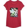 imageMarvel Avengers Family Vacation Trip Travel Line Art TShirtRed Heather
