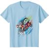 imageMarvel Avengers Family Vacation Trip Travel Sketch Art TShirtBaby Blue