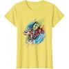 imageMarvel Avengers Family Vacation Trip Travel Sketch Art TShirtLemon Yellow