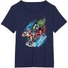 imageMarvel Avengers Family Vacation Trip Travel Sketch Art TShirtNavy Blue