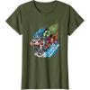 imageMarvel Avengers Family Vacation Trip Travel Sketch Art TShirtOlive Green